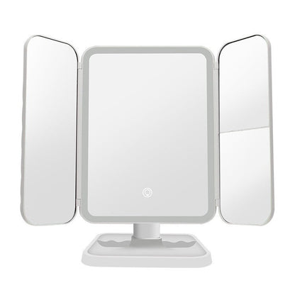 LunaGlow™ Trifold LED Makeup Mirror